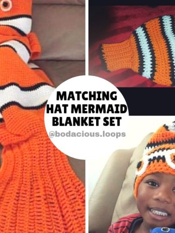Nemo Crochet Mermaid Blanket
